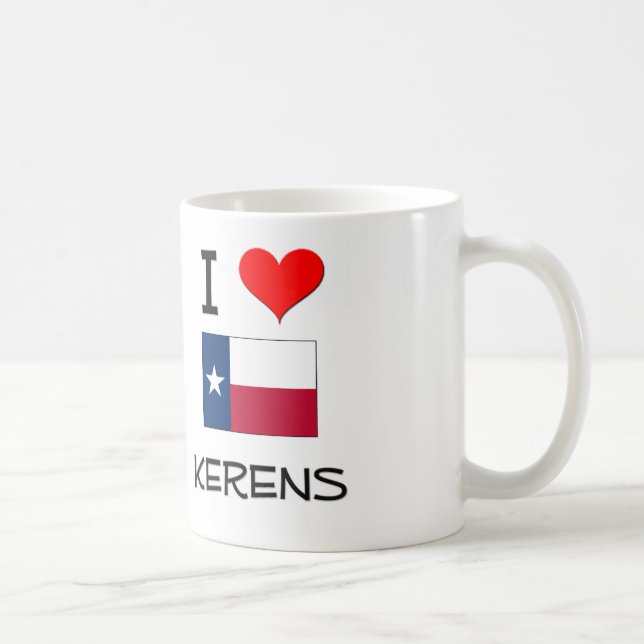 Mug J'aime Kerens le Texas (Droite)