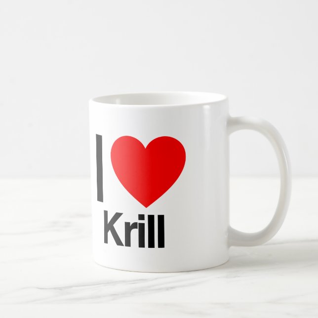 Mug j'aime krill (Droite)