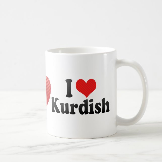 Mug J'aime kurde (Droite)