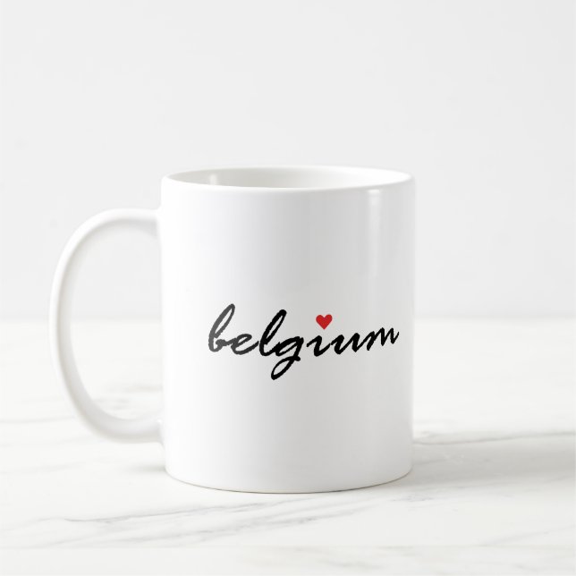 Mug J'aime la Belgique (Gauche)