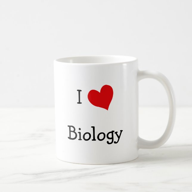 Mug J'aime la biologie (Droite)