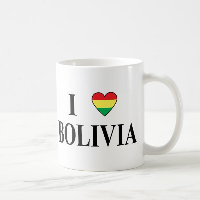 Mug J'aime la Bolivie (Droite)
