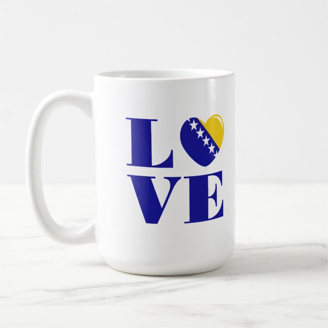 Mug J'aime la Bosnie (Gauche)