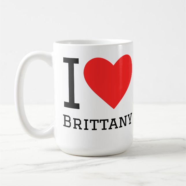 Mug J'aime la Bretagne  (Gauche)