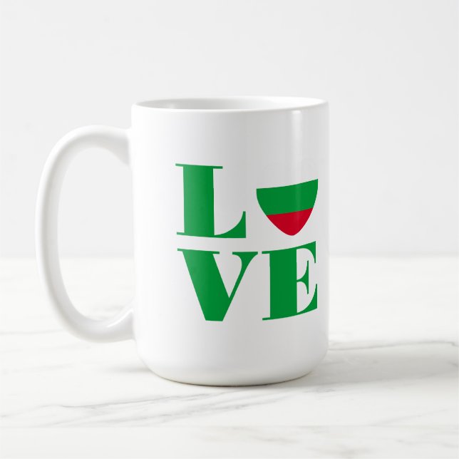 Mug J'aime la Bulgarie (Gauche)