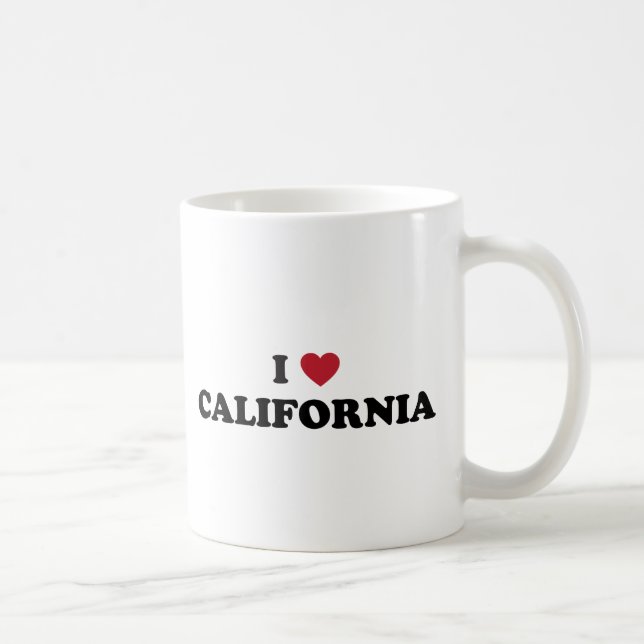 Mug J'aime la Californie (Droite)
