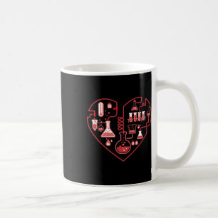 Mug J'aime la chimie du cœur scientifique pour l'ensei