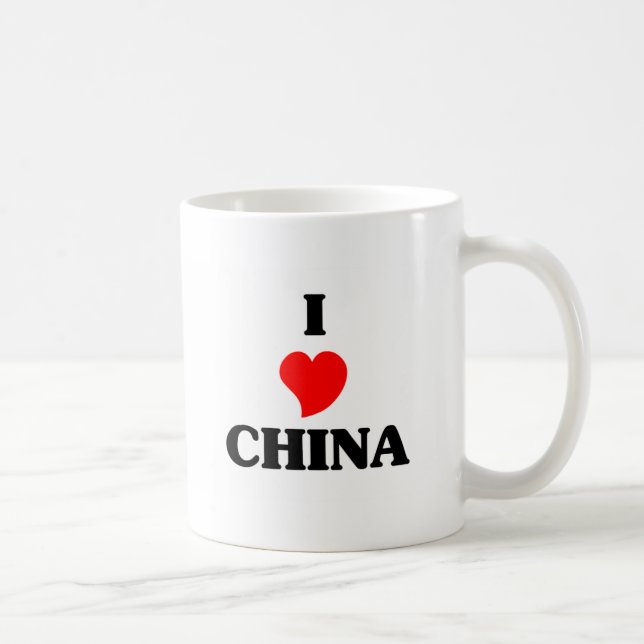 Mug J'aime la Chine (Droite)