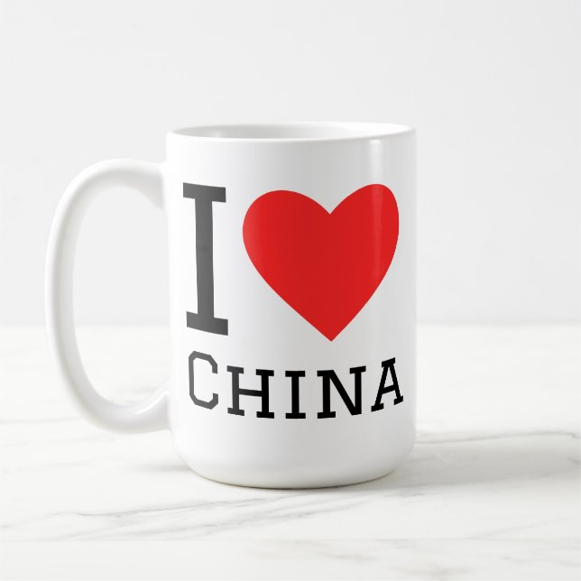 Mug J'aime la Chine  (Gauche)
