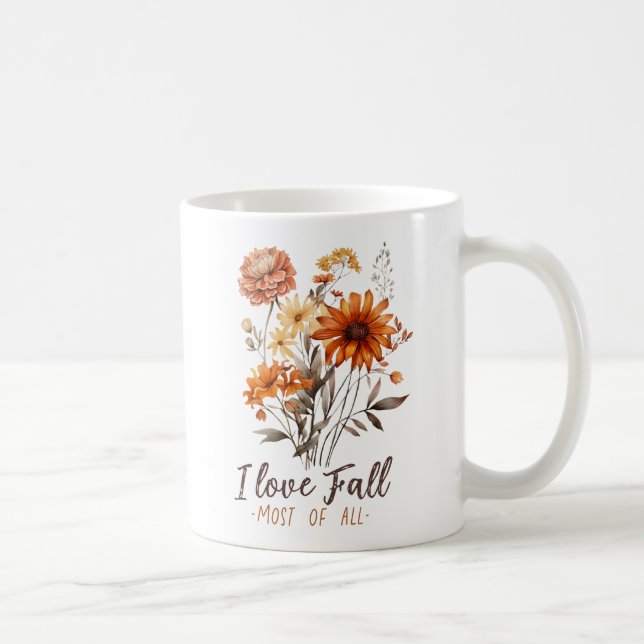 Mug J'Aime La Chute La Plupart De Tous (Droite)