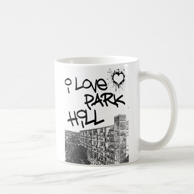 Mug J'aime la colline de parc (Droite)