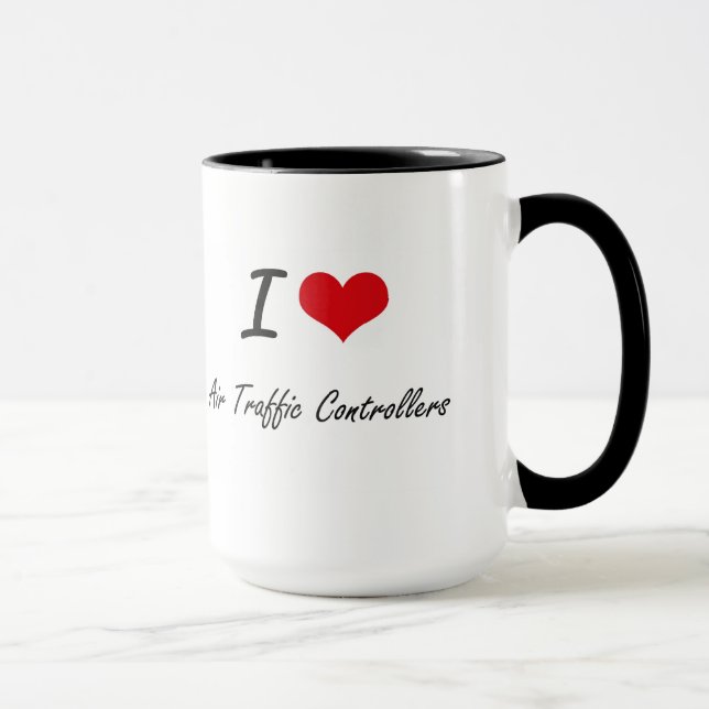 Mug J'aime la conception artistique de contrôleurs de (Droite)