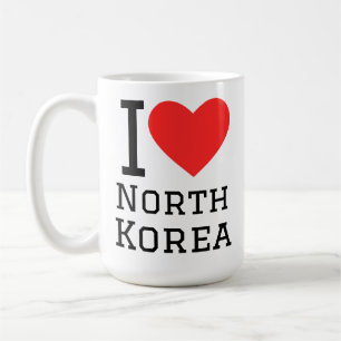 Mug J'aime la Corée du Nord