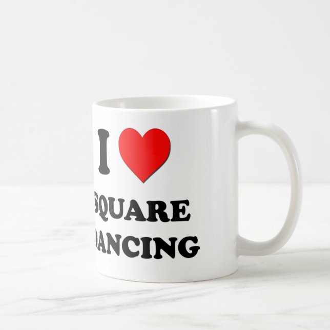 Mug J'aime la danse carrée (Droite)