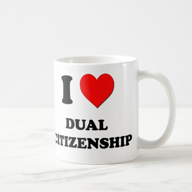 Mug J'aime la double citoyenneté (Droite)