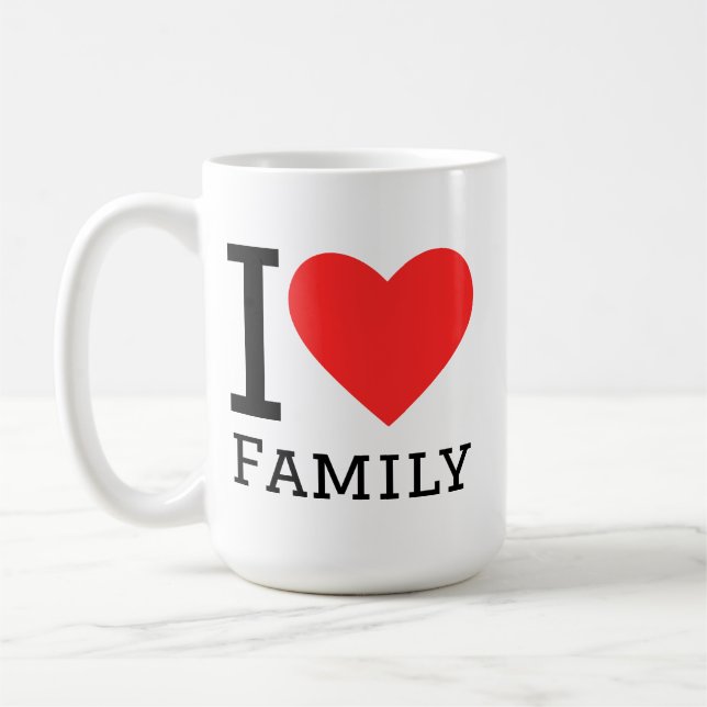 Mug J'aime la famille (Gauche)