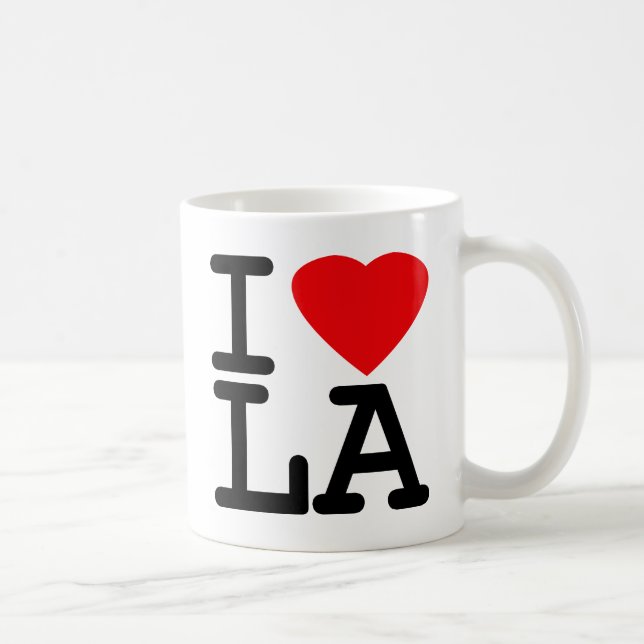 Mug J'aime la LA de coeur (Droite)