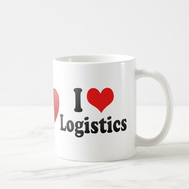 Mug J'aime la logistique (Droite)