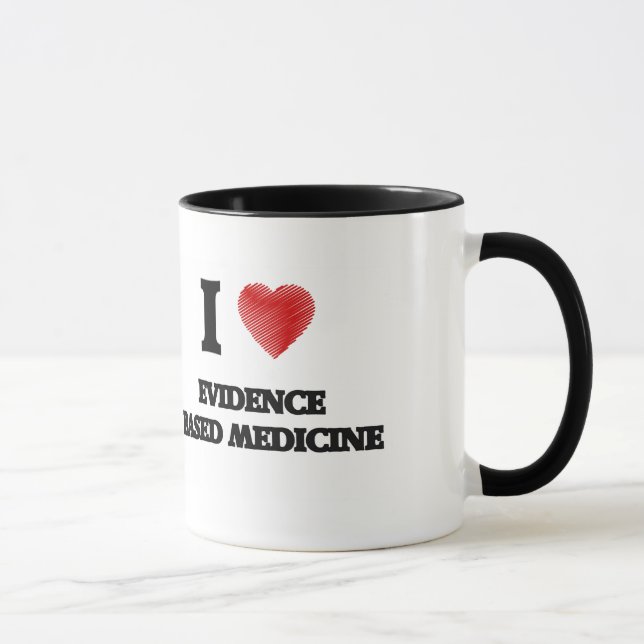 Mug J'aime la MÉDECINE BASÉE PAR PREUVES (Droite)
