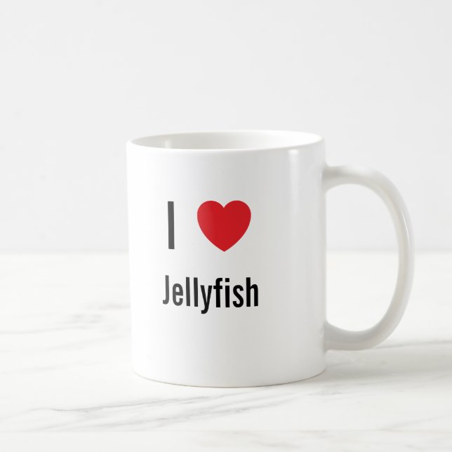 Mug J'aime la méduse (Droite)