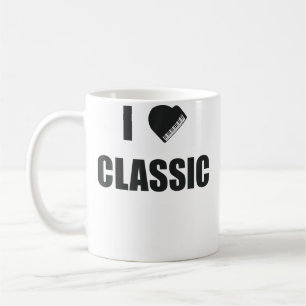 Mug J'aime la musique classique Piano disant pour musi