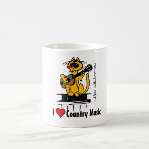 Mug J'aime la musique country par Kountry KAT