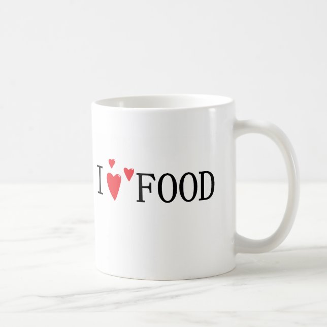 Mug J'aime la nourriture (Droite)
