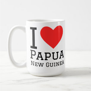 Mug J'aime la Papouasie-Nouvelle-Guinée 