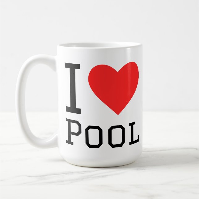 Mug J'aime la piscine (Gauche)