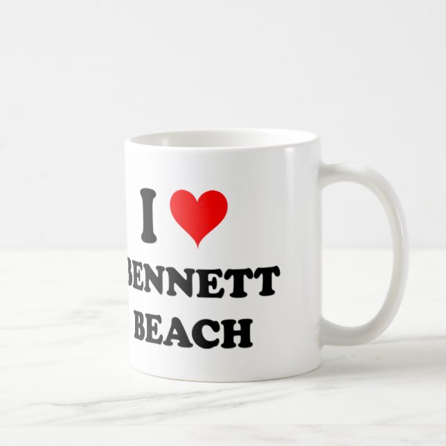 Mug J'aime la plage de Bennett (Droite)