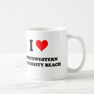 Mug J'aime la plage l'Illinois d'Université