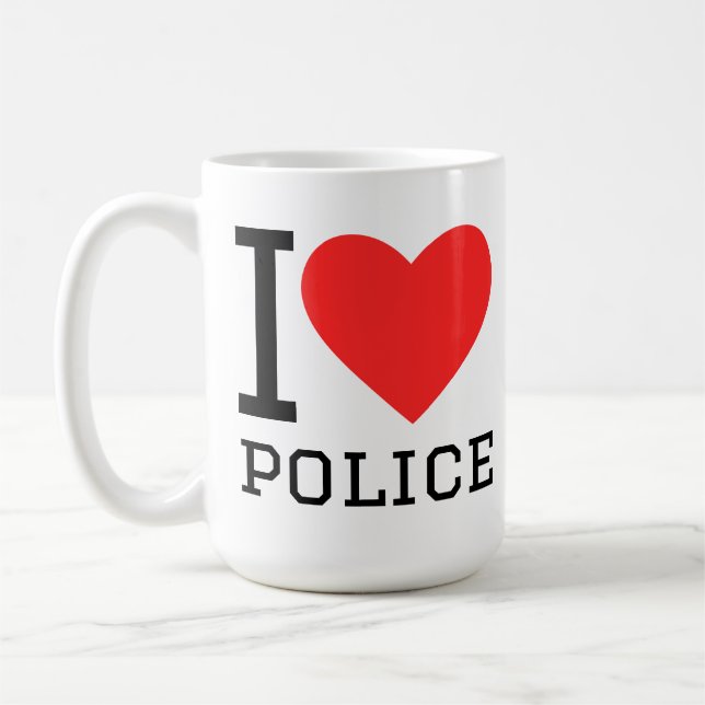 Mug j'aime la police (Gauche)