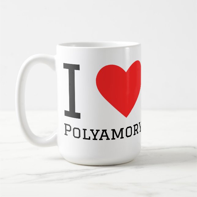 Mug J'aime la polyamorie  (Gauche)