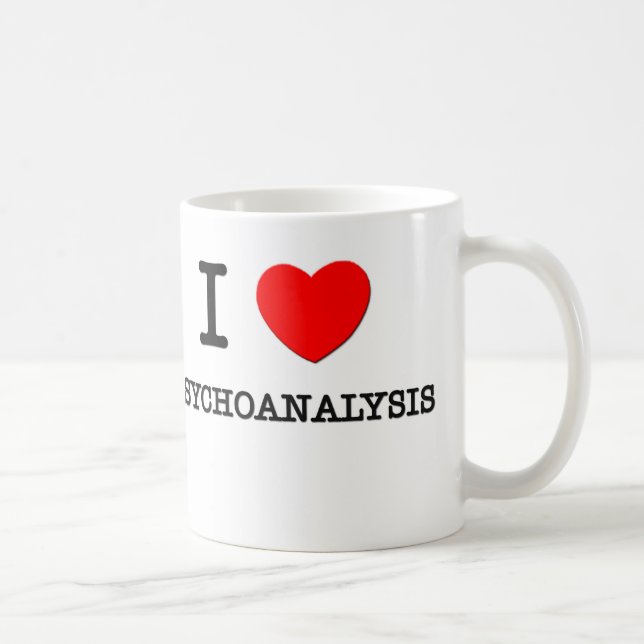 Mug J'aime la psychanalyse (Droite)
