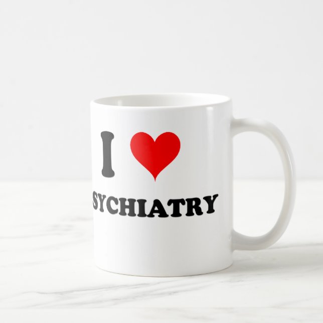Mug J'aime la psychiatrie (Droite)