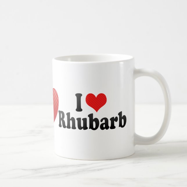 Mug J'aime la rhubarbe (Droite)