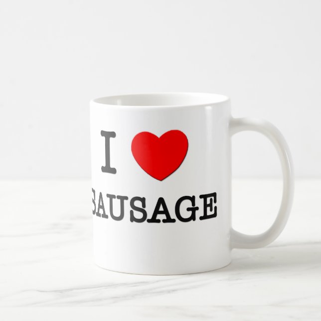 Mug J'aime la saucisse (Droite)