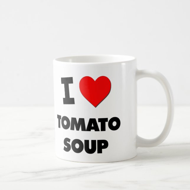 Mug J'aime la soupe à tomate (la nourriture) (Droite)