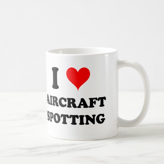 Mug J'aime la tache d'avions (Droite)
