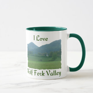 Mug J'aime la vallée de fourchette de loup