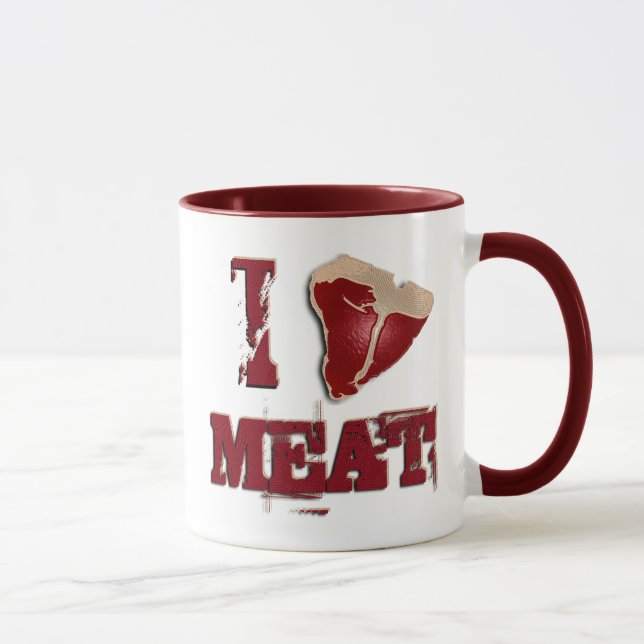 Mug J'aime la viande (Droite)