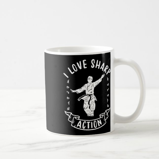 Mug J'aime l'action vive des arts martiaux de karaté F (Droite)