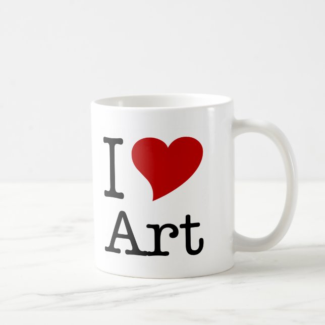 Mug J'aime l'art (de coeur d'I) (Droite)