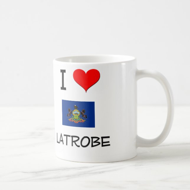 Mug J'aime Latrobe Pennsylvanie (Droite)