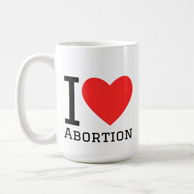 Mug J'aime l'avortement (Gauche)