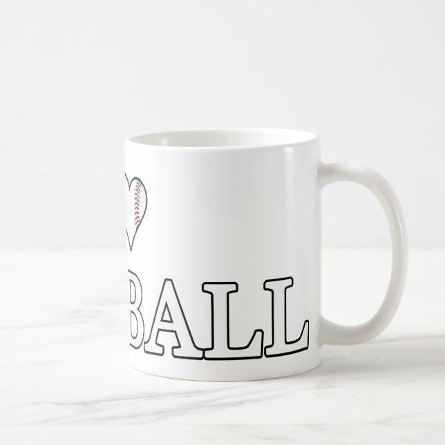 Mug J'Aime Le Baseball (Droite)