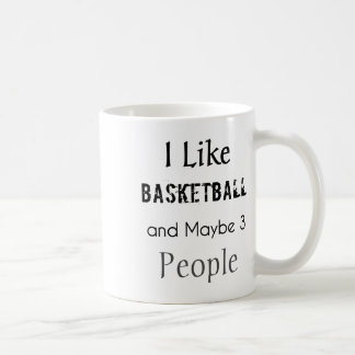 Mug J'Aime Le Basket Et Peut-Être 3 Personnes