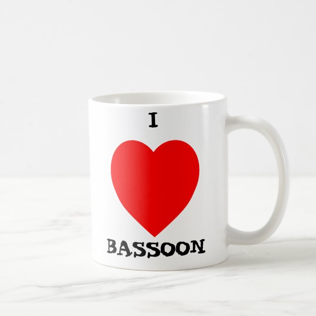 Mug J'aime le basson (Droite)