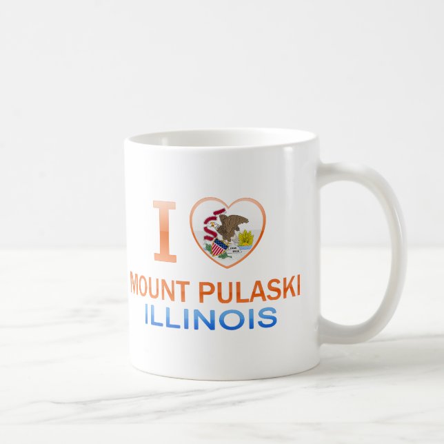 Mug J'aime le bâti Pulaski, IL (Droite)