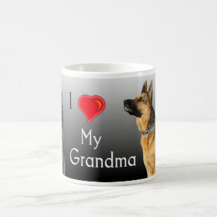 Mug J'aime le berger allemand de grand-maman